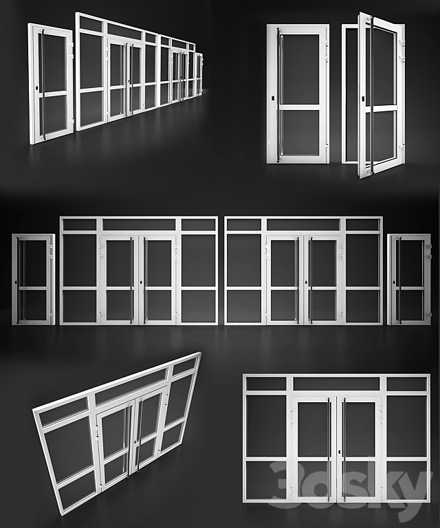 Door entrance group Elvial 3DSMax File - thumbnail 1