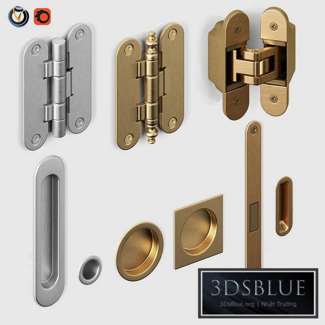 Door fittings Volkhovets from AGB and Simonswerk 3DS Max - thumbnail 3