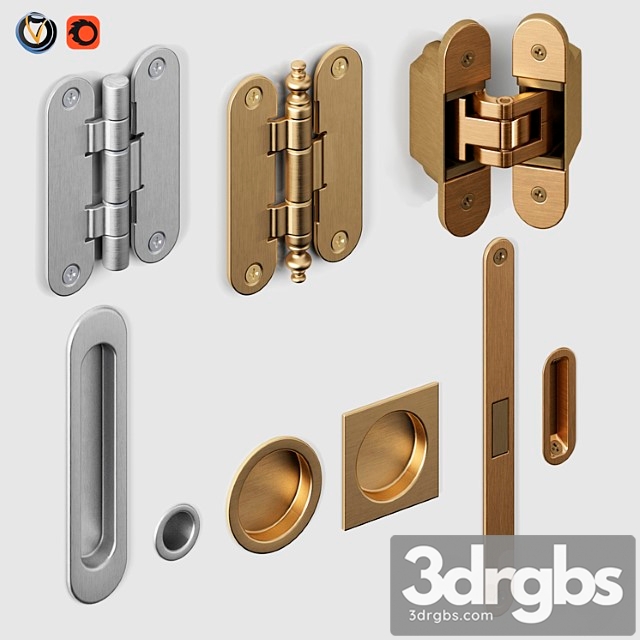 Door Fittings Volkhovets from AGB and Simonswerk 3dsmax Download - thumbnail 1