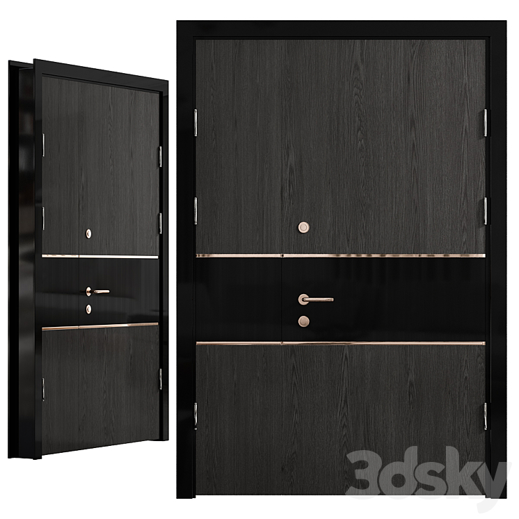 Door for interior №16 3DS Max Model - thumbnail 1