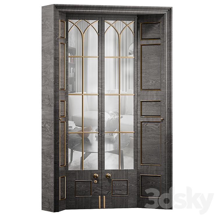 Door for interior №41 3DS Max Model - thumbnail 1