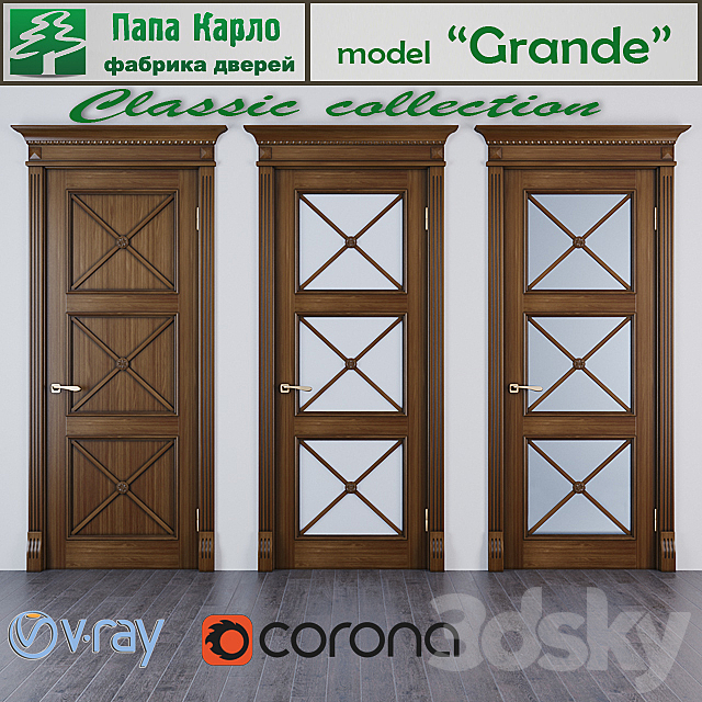 Door Grande (Series Classic) 3DSMax File - thumbnail 1