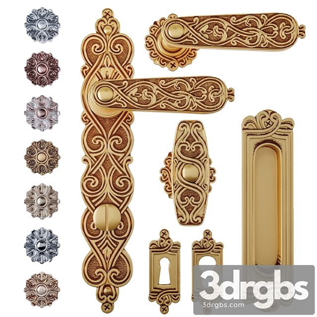 Door handle salice paolo il cairo 3dsmax Download - thumbnail 1