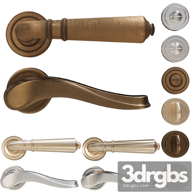 Door handle set 02 - thumbnail 1