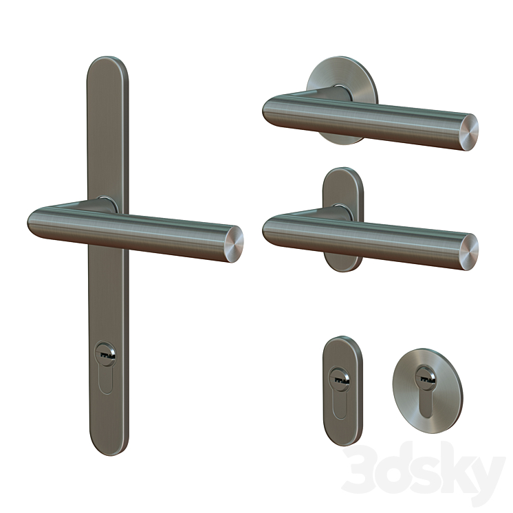 Door handles 3DS Max - thumbnail 2