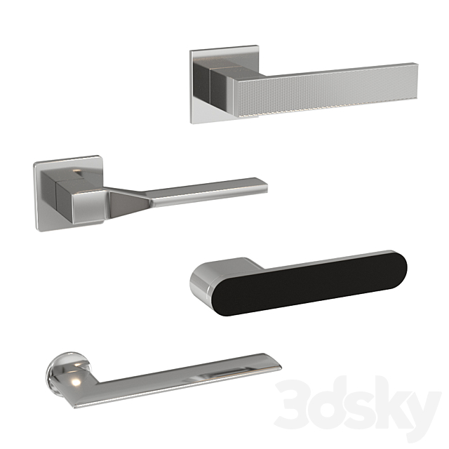 Door handles OLIVARI 3DSMax File - thumbnail 1