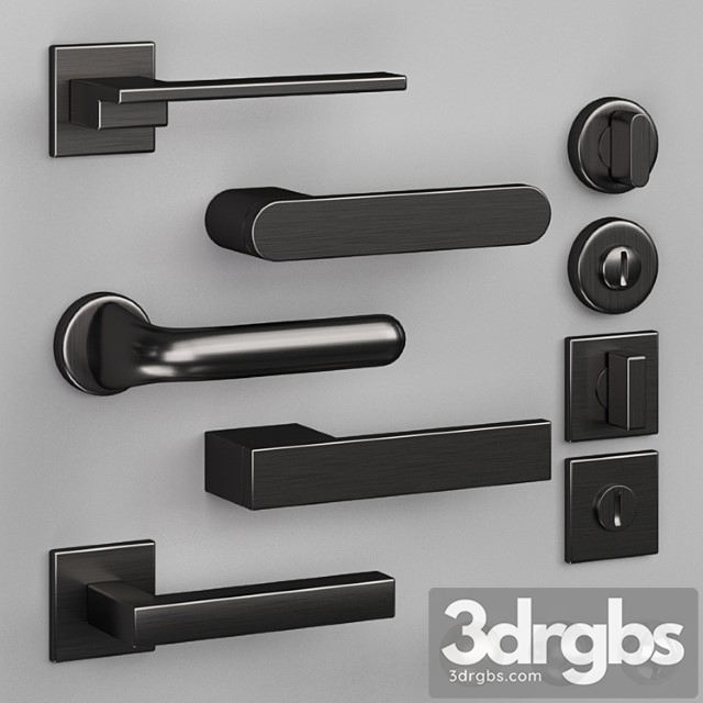 Door Handles Olivari 7 3dsmax Download - thumbnail 1