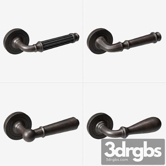 Door handles vol.4 3dsmax Download - thumbnail 1