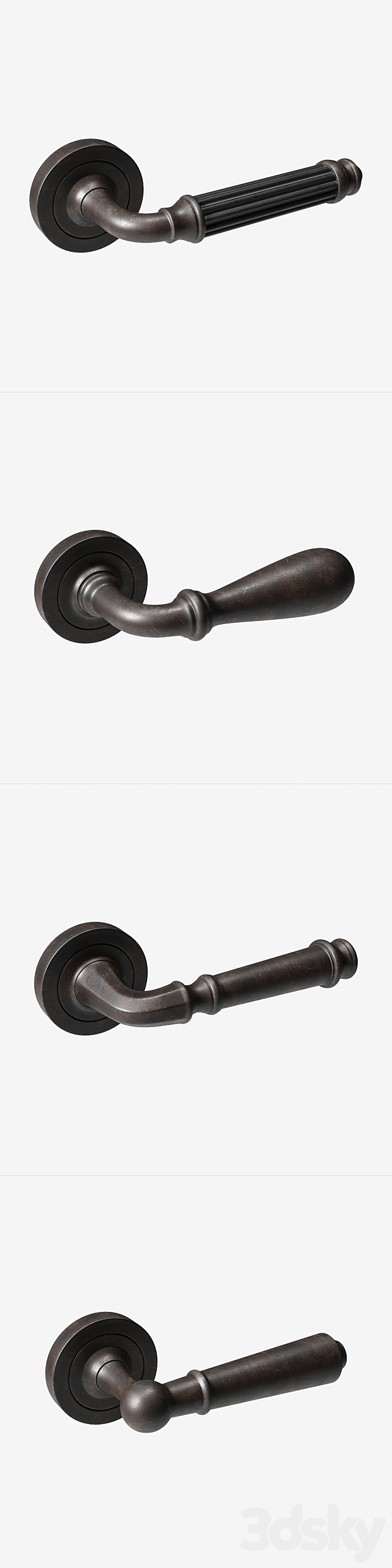 Door handles vol.4 3DSMax File - thumbnail 3