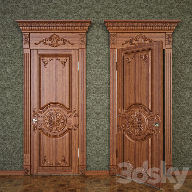 Door in classic style 3DSMax File - thumbnail 1