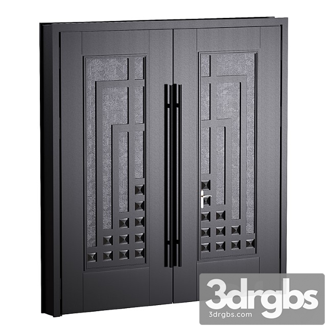 Door Modern House 01 Vorota 3dsmax Download - thumbnail 1