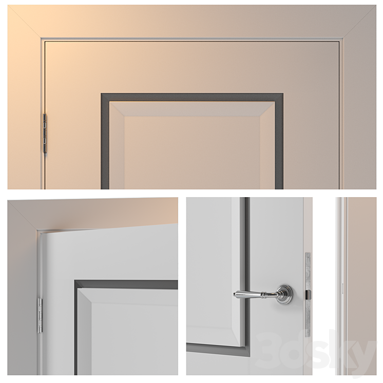 Door Neoclassic2 Elegantnie door 3DS Max - thumbnail 2