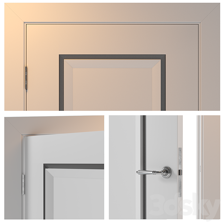 Door Neoclassic3 Elegantnie door 3DS Max - thumbnail 2