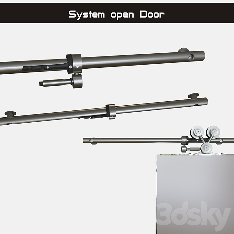 “Door opening system “”Exterus”” (sliding system)” 3DS Max - thumbnail 2