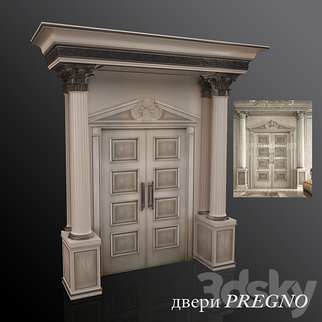 Door portal PREGNO 3ds Max - thumbnail 1