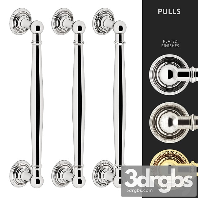 Door pull handles nanz n 6826 26r 26b 3dsmax Download - thumbnail 1