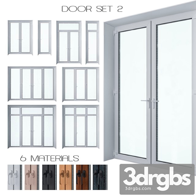 Door set 2 3dsmax Download - thumbnail 1