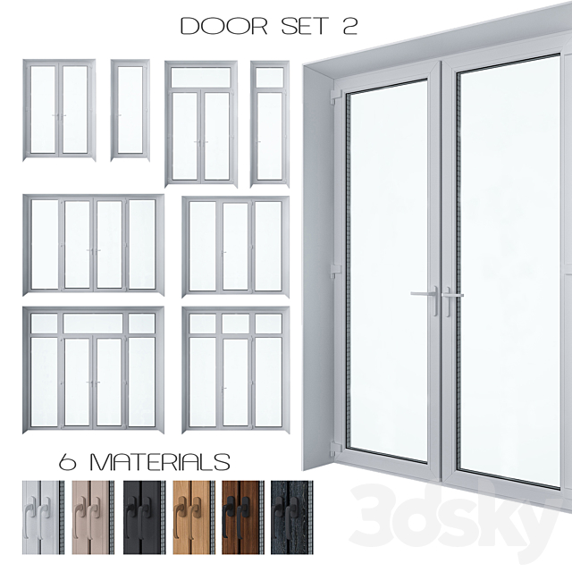 Door Set 2 3DSMax File - thumbnail 1