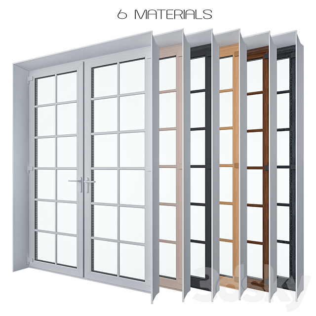 Door Set 3DS Max Model - thumbnail 3