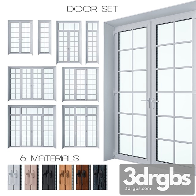 Door set 3dsmax Download - thumbnail 1