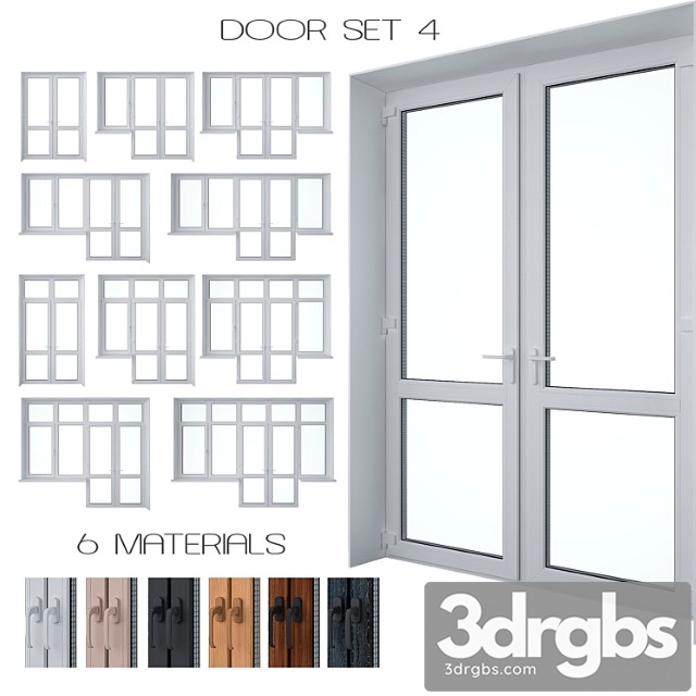 Door set 4 3dsmax Download - thumbnail 1