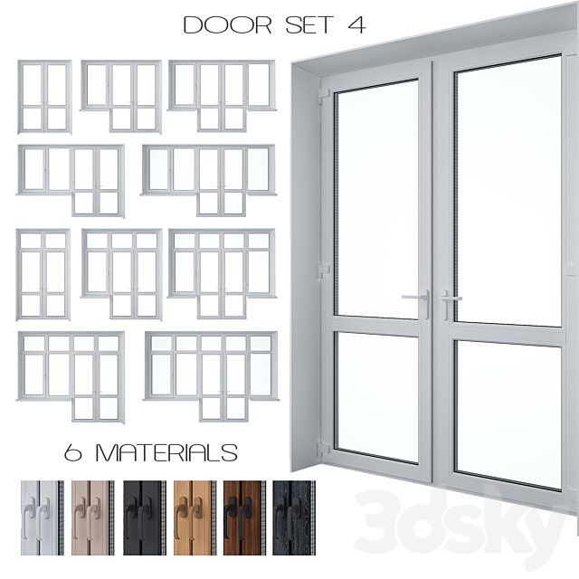 Door Set 4 3DSMax File - thumbnail 1