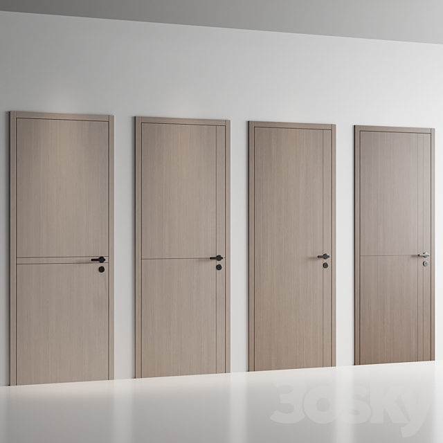 Door Set 9 3DS Max Model - thumbnail 2