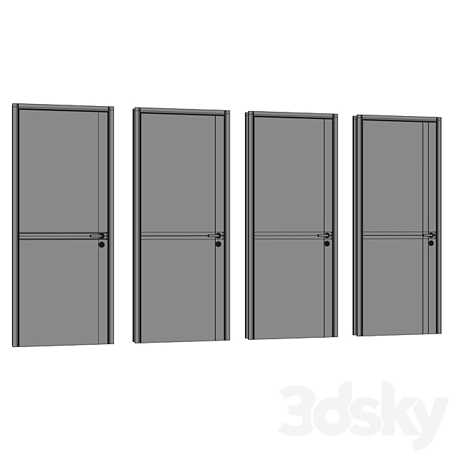 Door Set 9 3DS Max Model - thumbnail 6