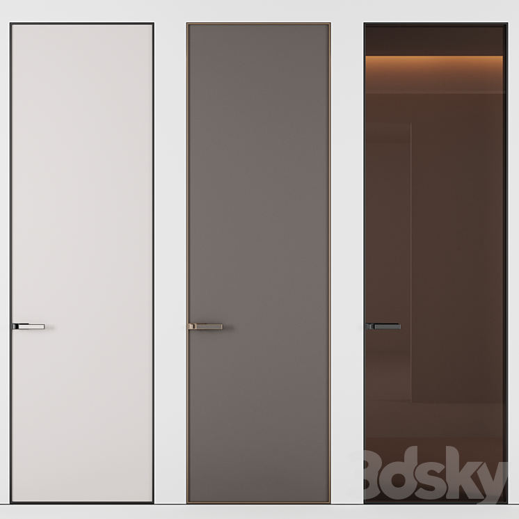 Door set №4 3DS Max Model - thumbnail 1