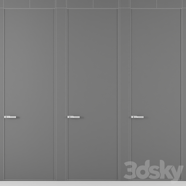 Door set №4 3DS Max Model - thumbnail 2