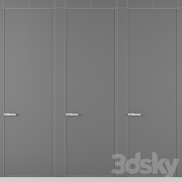 Door set №4 3DS Max Model - thumbnail 2