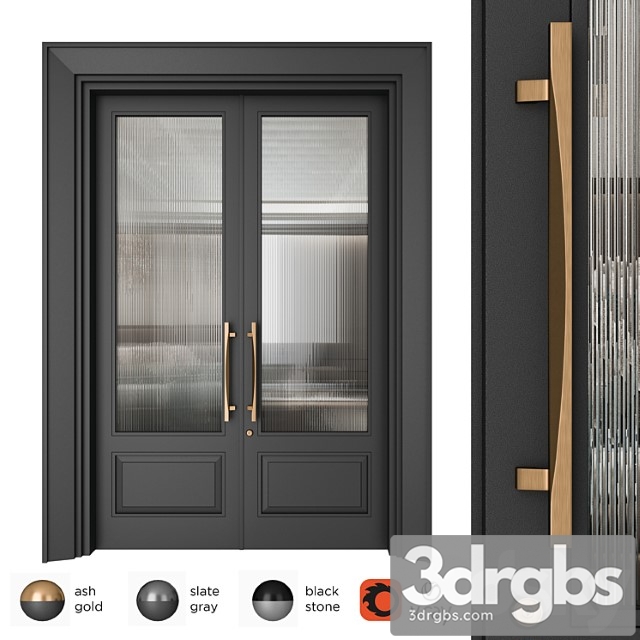 Door set elmes archism t1235 3dsmax Download - thumbnail 1