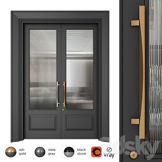 Door Set Elmes Archism T1235 3DSMax File - thumbnail 1