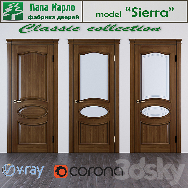 Door Sierra (Series Classic) 3DSMax File - thumbnail 1