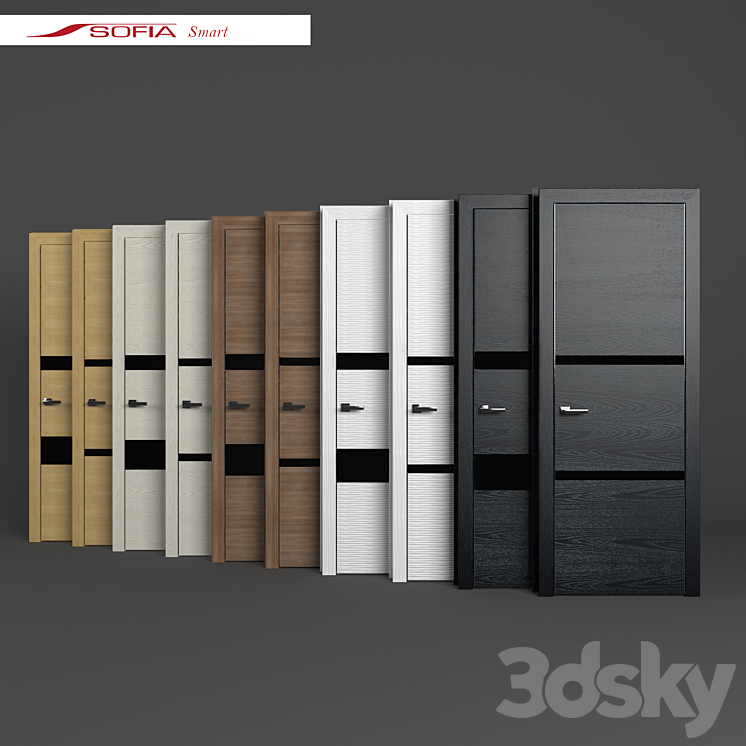 door SOFIA Smart 3DS Max - thumbnail 1