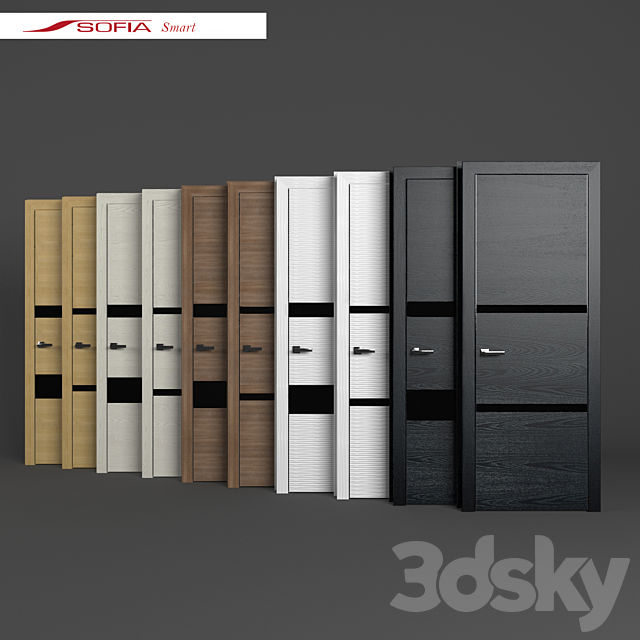 door SOFIA Smart 3DS Max Model - thumbnail 1