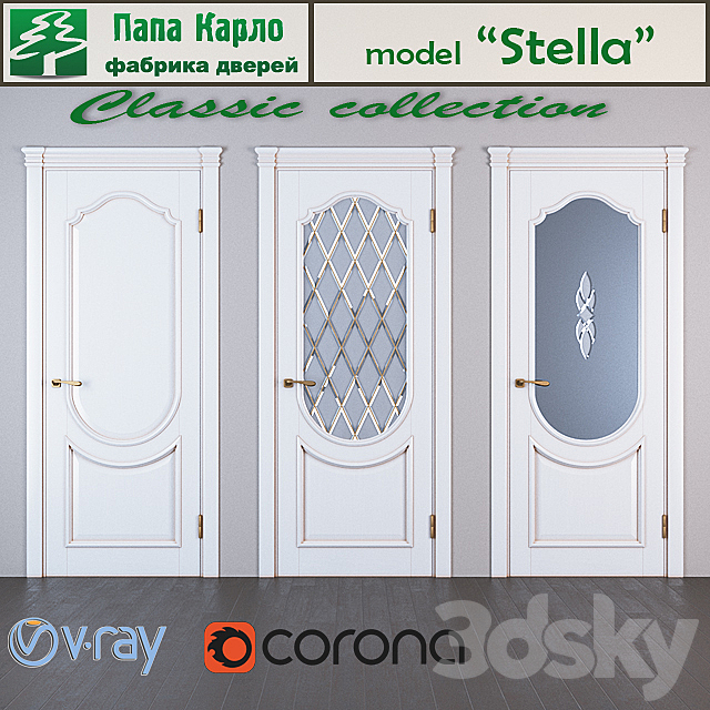 Door Stella (Series Classic) 3ds Max - thumbnail 2