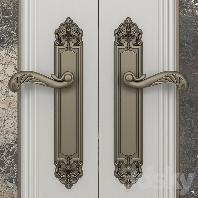 Door with stained glass 3DSMax File - thumbnail 2