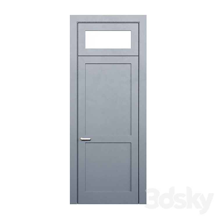 Door with transom 3DS Max Model - thumbnail 3