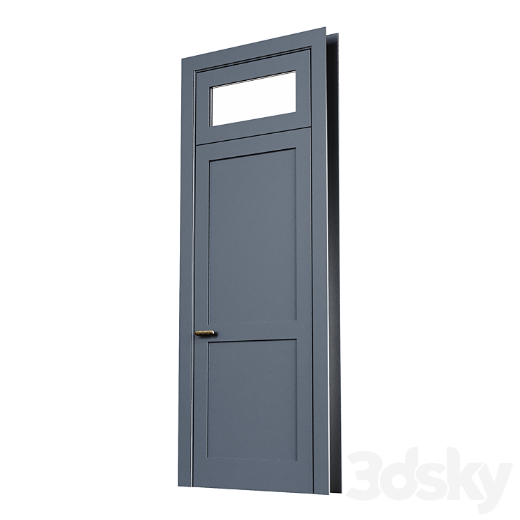 Door with transom 3DS Max - thumbnail 2