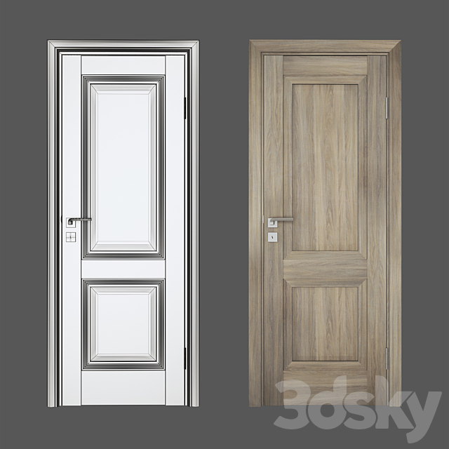 Door X80 ProfilDoors 3ds Max - thumbnail 2