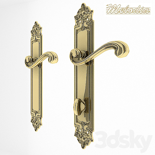 Doorhandle 3ds Max - thumbnail 2