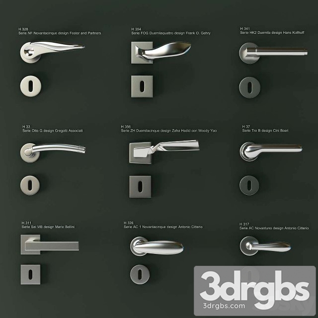 Doorknobs Fusital 3dsmax Download - thumbnail 1