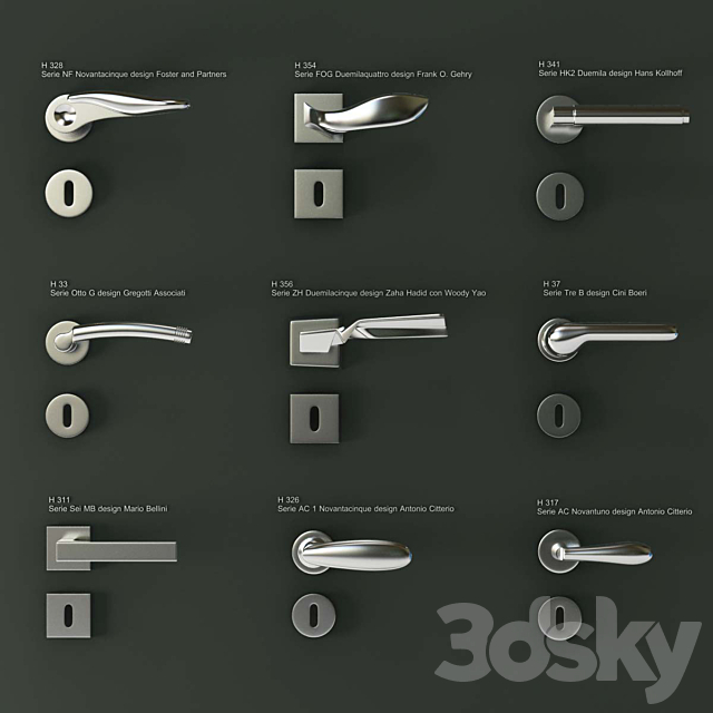 doorknobs-fusital 3DSMax File - thumbnail 1