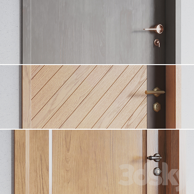 Doors 3 (3 models) 3DS Max Model - thumbnail 2