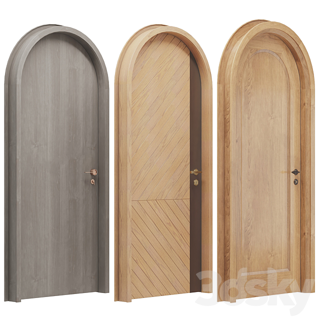 Doors 3 (3 models) 3DS Max Model - thumbnail 4