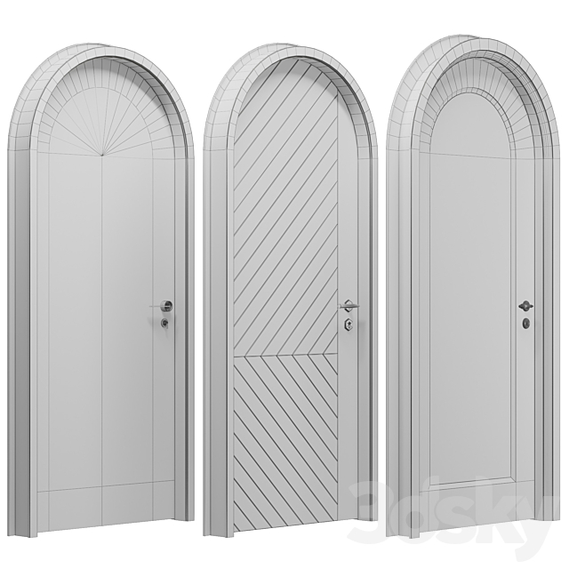 Doors 3 (3 models) 3DS Max Model - thumbnail 6