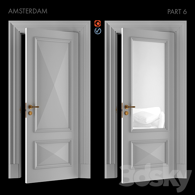 Doors Academy AMSTERDAM part 6 3DS Max Model - thumbnail 2