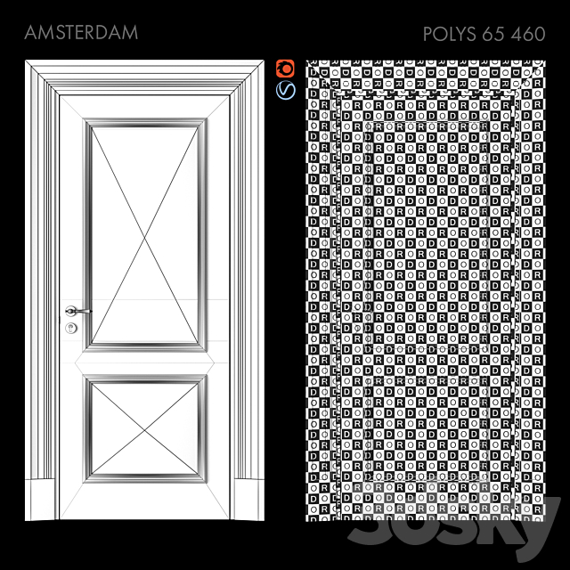 Doors Academy AMSTERDAM part 6 3DS Max Model - thumbnail 4