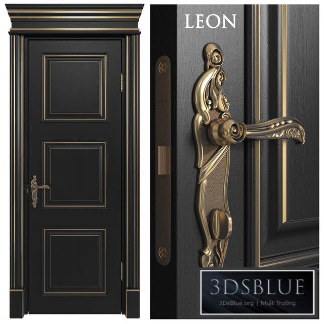 Doors Academy line Leon 4 doors part # 2 3DS Max - thumbnail 3